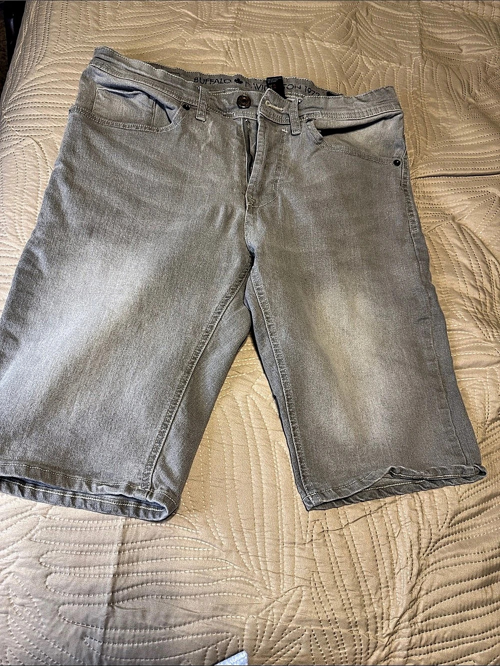 Buffalo David Bitton W32 Every Day Gray Jean Shorts Waist 32